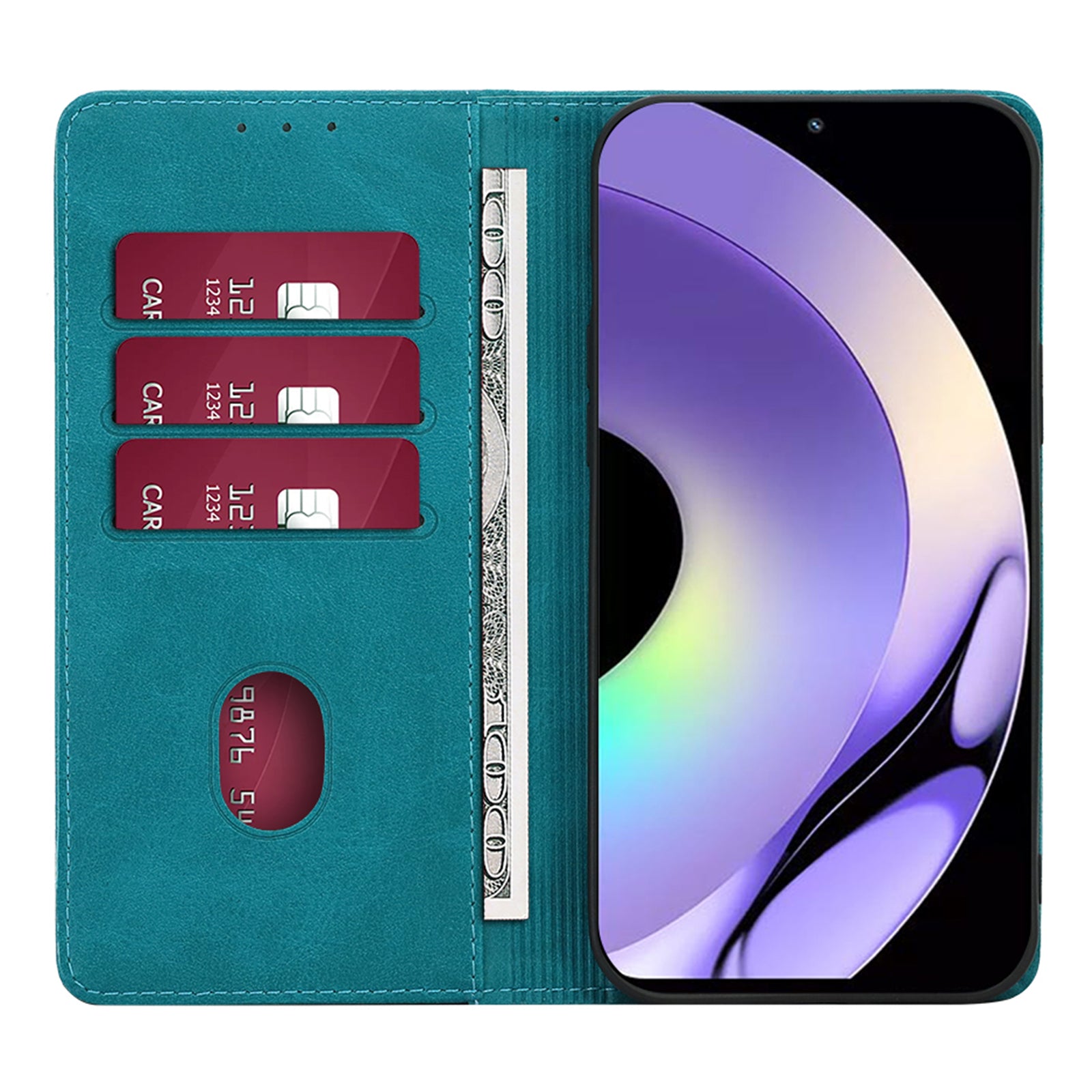 For Realme 10 Pro 5G Calf Texture Phone Case Magnetic Auto Closing PU Leather Wallet Stand Cover For Realme 10 Pro 5G Calf Texture Phone Case Magnetic Auto Closing PU Leather Wallet Stand Cover
